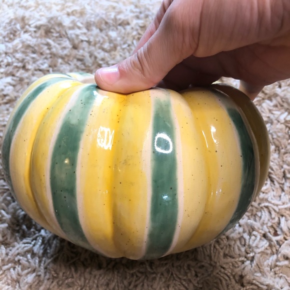 Anthropologie Squash Ribbed Pot - Picture 2 of 3